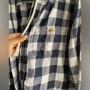 Hollister Plaid Long Sleeve with Hoodie